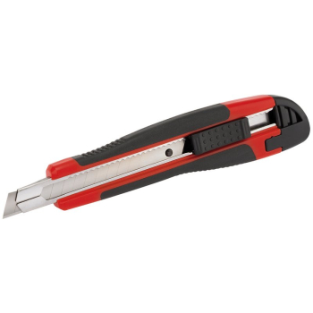 Draper RL-RKSG9 Draper Redline® Soft-Grip Retractable Trimming Knife, 9mm - Code: 68666 - Pack Qty 1