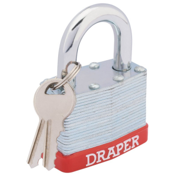 Draper RL-SLPL Draper Redline® Laminated Steel Padlock, 50 x 30mm - Discontinued - Code: 68806 - Pack Qty 1