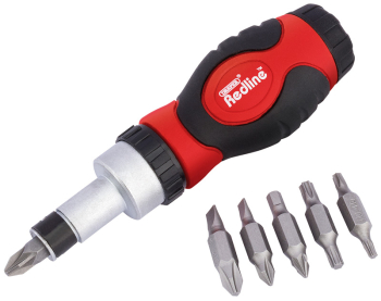 Draper RL-RS6 Draper Redline® Ratcheting Screwdriver and Bit Set (6 Piece) - Code: 68924 - Pack Qty 12