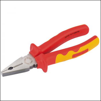 Draper 63AVDE Draper Expert VDE Approved Fully Insulated Combination Pliers,180mm - Code: 69171 - Pack Qty 1