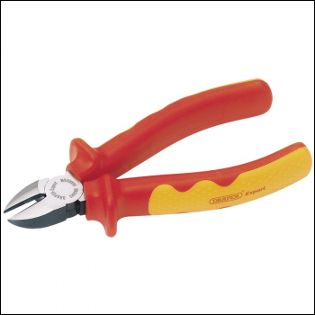 Draper 41AVDE VDE Approved Fully Insulated Diagonal Side Cutter, 140mm - Code: 69177 - Pack Qty 1