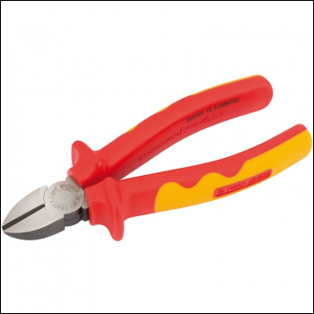 Draper 41AVDE VDE Approved Fully Insulated Diagonal Side Cutters, 160mm - Code: 69178 - Pack Qty 1