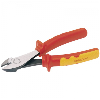 Draper 41AHLVDE VDE Approved Fully Insulated High Leverage Diagonal Side Cutter, 180mm - Code: 69180 - Pack Qty 1