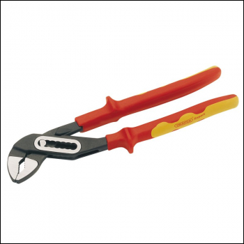 Draper WPVDE VDE Approved Fully Insulated Waterpump Pliers, 250mm - Code: 69184 - Pack Qty 1