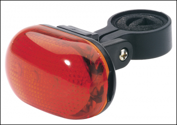 DRAPER LED Cycling Safety Light (2x AAA Batteries Required) - Pack Qty 1 - Code: 69193