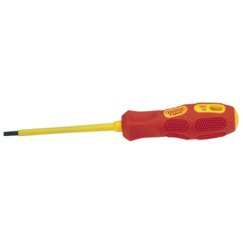 Draper 960B VDE Approved Fully Insulated Plain Slot Screwdriver, 4.0mm x 100mm (Sold Loose) - Discontinued - Code: 69218 - Pack Qty 1