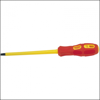 Draper 960B VDE Approved Fully Insulated Plain Slot Screwdriver, 6.5 x 150mm (Sold Loose) - Code: 69220 - Pack Qty 1