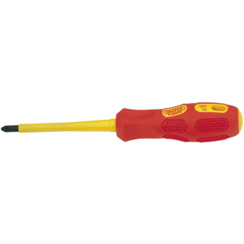 Draper 960PZB Draper Expert VDE Approved Fully Insulated PZ TYPE Screwdriver, No.2 x 100mm (Sold Loose) - Code: 69232 - Pack Qty 1