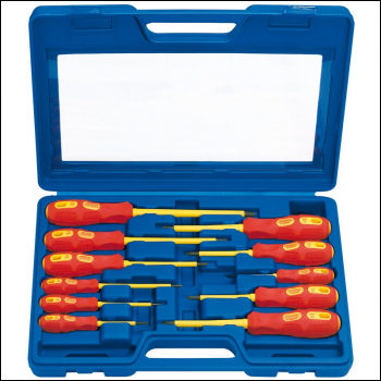 Draper 960/11 VDE Approved Fully Insulated Screwdriver Set (11 Piece) - Code: 69234 - Pack Qty 1