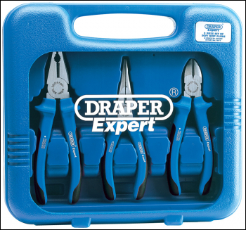 Draper 1071 Draper Expert Heavy Duty Soft Grip Pliers Set (3 Piece) - Code: 69289 - Pack Qty 1
