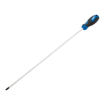 Draper 865/PZ Extra Long Reach Soft Grip PZ Type Screwdriver, No.2 x 450mm - Code: 69472 - Pack Qty 1