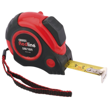 Draper RL-ALMTSGD/B Draper Redline® Measuring Tape, 5m/16ft x 19mm - Code: 69495 - Pack Qty 24