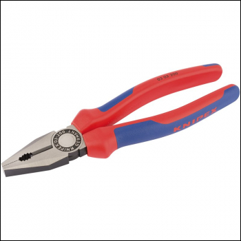 Draper 03 02 200 SBE Knipex 03 02 200 SBE Combination Pliers - Heavy Duty Handle, 200mm - Code: 69575 - Pack Qty 1
