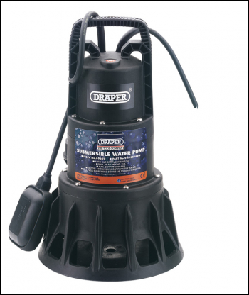 DRAPER 320L/Min Submersible Dirty Water Pump with Float Switch (1000W) - Pack Qty 1 - Code: 69690