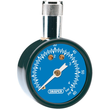 Draper TPG101 Tyre Pressure Gauge TPG101, 0 - 60psi, 0 - 4 bar - Code: 69923 - Pack Qty 1