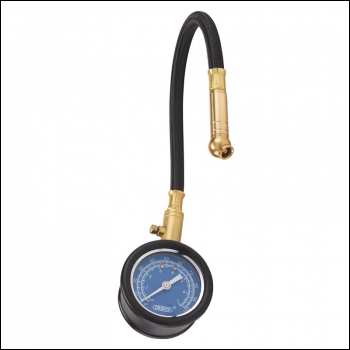 Draper TPG100A Tyre Pressure Gauge with Flexible Hose - Code: 69924 - Pack Qty 1