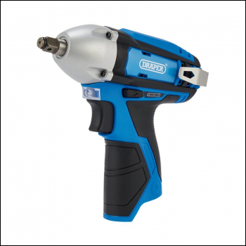 Draper CIW12VD 12V Impact Wrench, 3/8 inch  Sq. Dr., 80Nm (Sold Bare) - Code: 70276 - Pack Qty 1