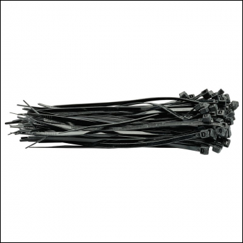 Draper CT2B Cable Ties, 3.6 x 150mm, Black (Pack of 100) - Code: 70391 - Pack Qty 1