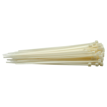 Draper CT3W Cable Ties, 4.8 x 200mm, White (Pack of 100) - Code: 70394 - Pack Qty 1