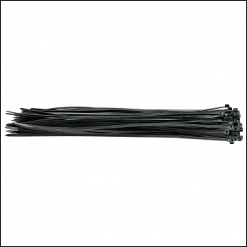 Draper CT5B Cable Ties, 4.8 x 400mm, Black (Pack of 100) - Code: 70400 - Pack Qty 1
