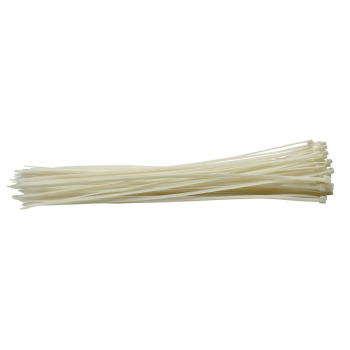 Draper CT5W Cable Ties, 4.8 x 400mm, White (Pack of 100) - Code: 70401 - Pack Qty 1