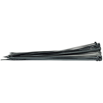 Draper CT7B Cable Ties, 8.8 x 500mm, Black (Pack of 100) - Code: 70408 - Pack Qty 1