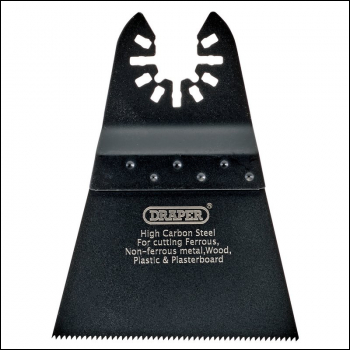 Draper APT500 Oscillating Multi-Tool Plunge Cutting Blade, 68 x 90mm, 18 tpi High Carbon Steel - Code: 70456 - Pack Qty 1