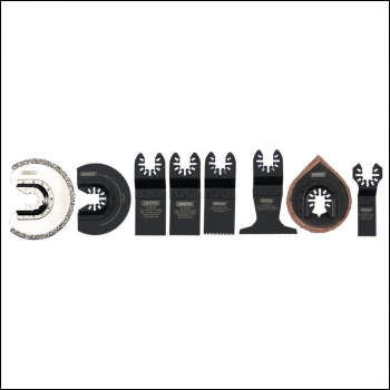 Draper APT517 Oscillating Multi-Tool Blade Set Including Ceramics (8 Piece) - Code: 70480 - Pack Qty 1
