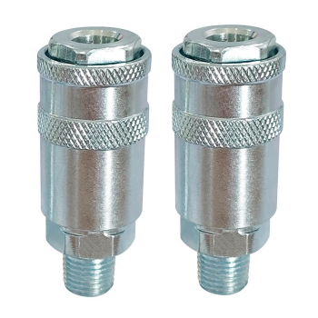 Draper EAC 1/4 inch  Male Quick Coupling (Pack of 2) - Code: 70863 - Pack Qty 1