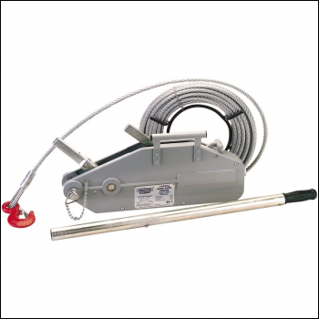 Draper WRP1 Draper Expert Wire Rope Puller, 1600Kg (3,500lbs) - Code: 71208 - Pack Qty 1