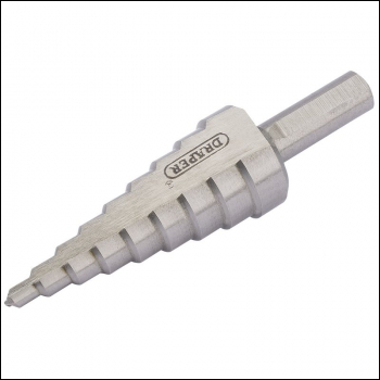 Draper PTASDB Step Drill Bit, 4 - 20mm - Code: 71220 - Pack Qty 1