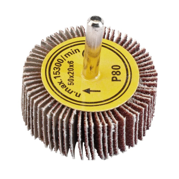 Draper PTAFW Abrasive Flap Wheel, 50 x 20mm, 80 Grit - Code: 71826 - Pack Qty 1