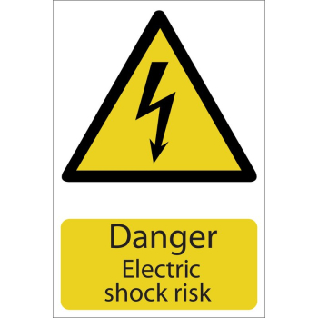Draper SS21 Danger Electric Shock - Code: 72225 - Pack Qty 1