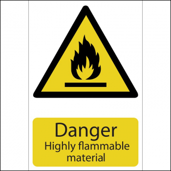 Draper SS23 Danger Flammable Material - Code: 72352 - Pack Qty 1