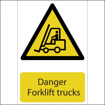 Draper SS24 Danger Forklift Trucks - Code: 72360 - Pack Qty 1