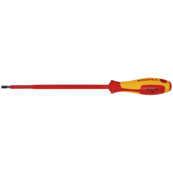 Draper 98 21 45 KNIPEX 98 21 45 VDE Insulated Slotted Screwdriver, 4.5 x 180mm - Code: 72379 - Pack Qty 1