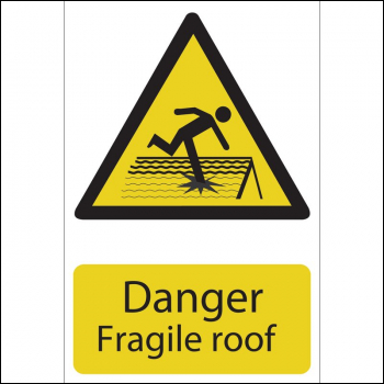 Draper SS25 Danger Fragile Roof - Code: 72395 - Pack Qty 1