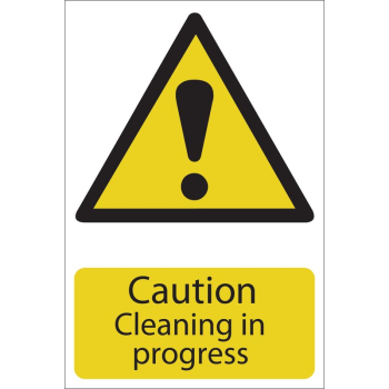Draper SS27 Caution Cleaning - Code: 72440 - Pack Qty 1