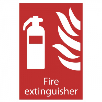 Draper SS29 Fire Extinguisher' Fire Equipment Sign - Code: 72442 - Pack Qty 1