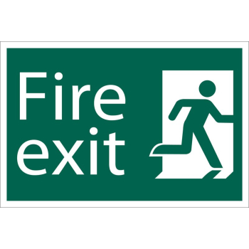 Draper SS35 Fire Exit' Safety Sign, 300 x 200mm - Discontinued - Code: 72449 - Pack Qty 1