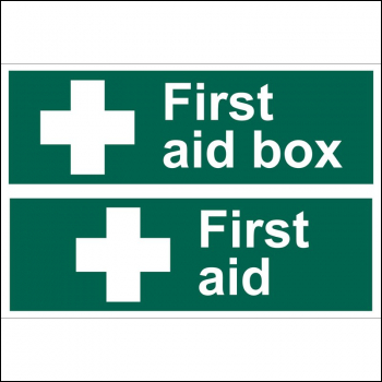 Draper SS42 First Aid Box' Safety Sign - Code: 72542 - Pack Qty 1