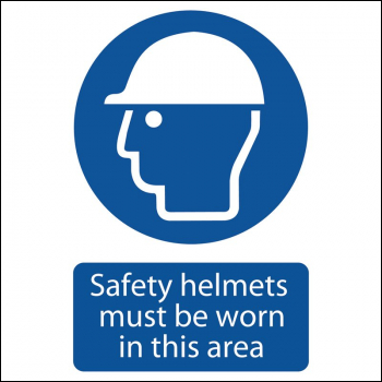 Draper SS48 Safety Helmet Must Be Worn - Code: 72869 - Pack Qty 1
