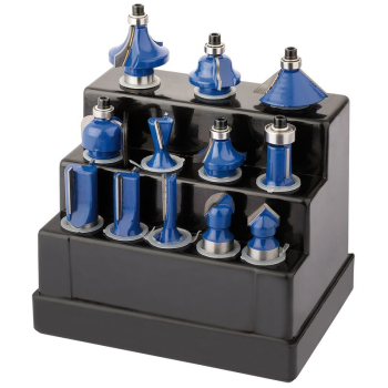 Draper DRB12B TCT Router Bit Set, 1/2 inch  (12 Piece) - Code: 72893 - Pack Qty 1