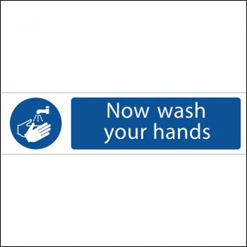Draper SS62 Wash Your Hands - Code: 73157 - Pack Qty 1