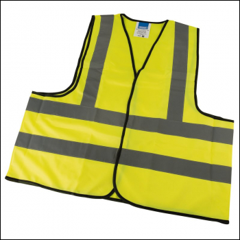 Draper HVWC/B High Visibility Traffic Waistcoat to EN471 Class 2L, Extra Large - Code: 73742 - Pack Qty 1