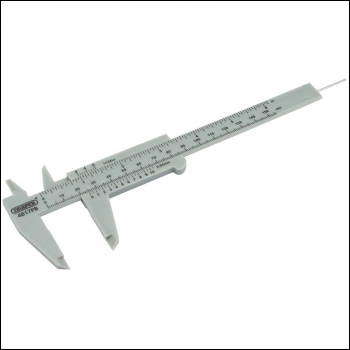 Draper 4817PB Plastic Vernier Caliper, 0 - 150mm or 6 inch  - Code: 73863 - Pack Qty 1