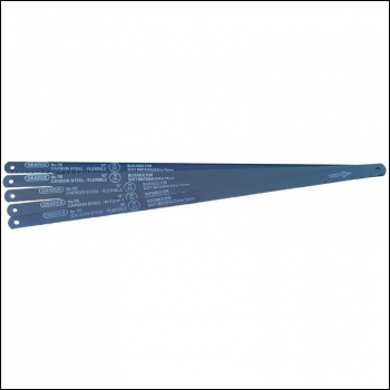 Draper 735 Assorted Flexible Carbon Steel Hacksaw Blades, 300mm (Pack of 5) - Code: 74118 - Pack Qty 1