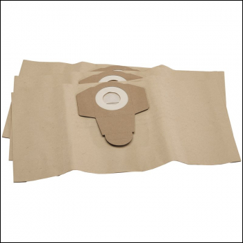 Draper AWDV15SS-48 Paper Dust Bags, 15L (Pack of 3) - Code: 74354 - Pack Qty 1
