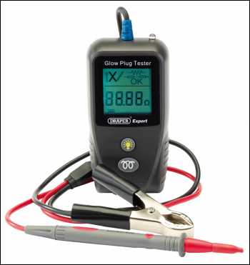 Draper GPT/12-24V 12-24V Glow Plug Tester - Code: 74534 - Pack Qty 1