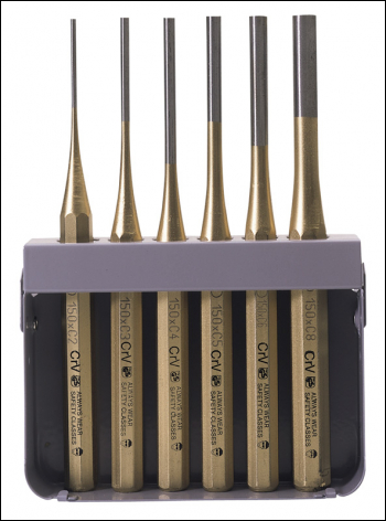 Draper 119K Octagonal Parallel Pin Punch Set, 150mm (6 Piece) - Code: 74712 - Pack Qty 1